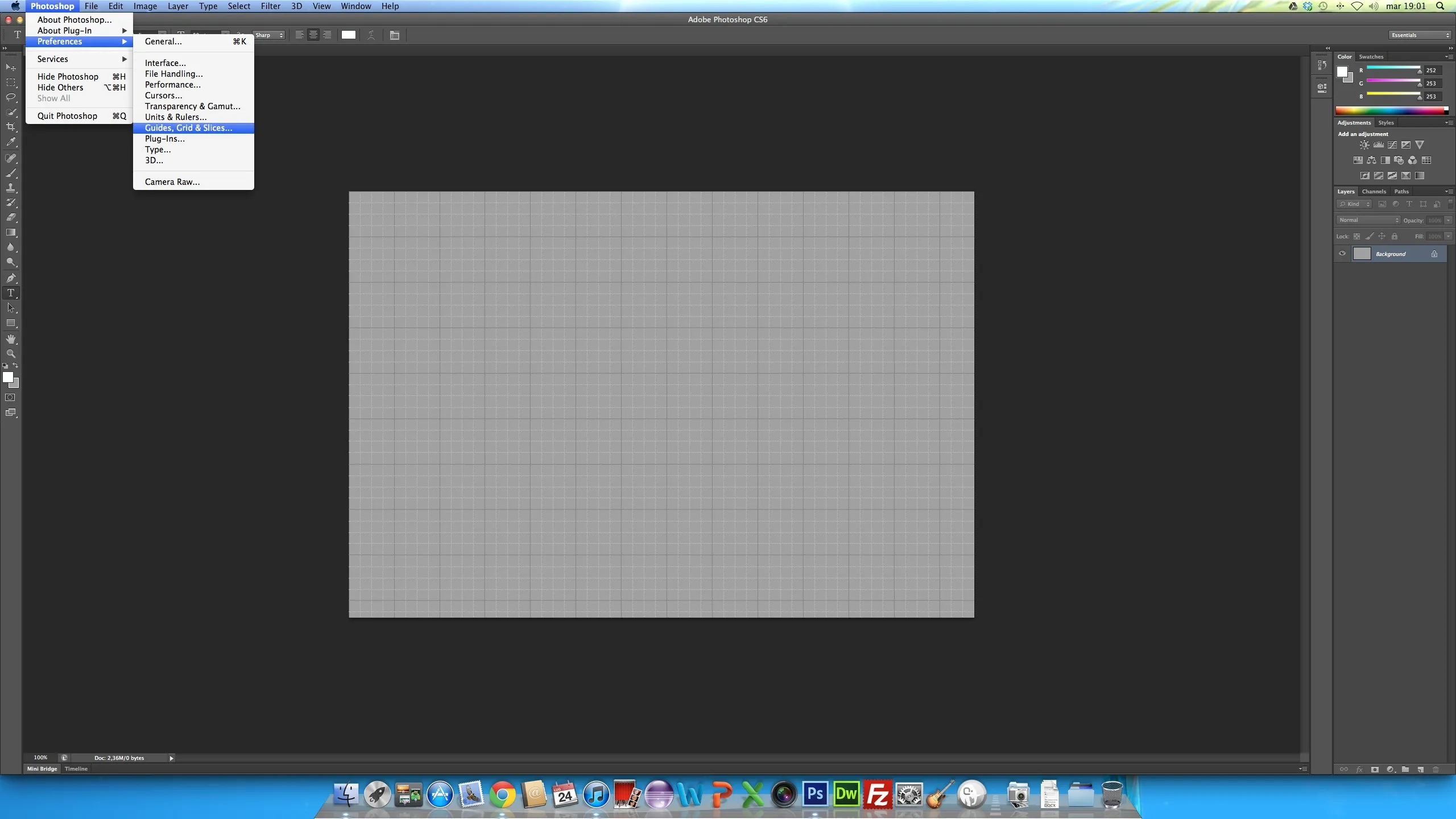 Configurazione griglie