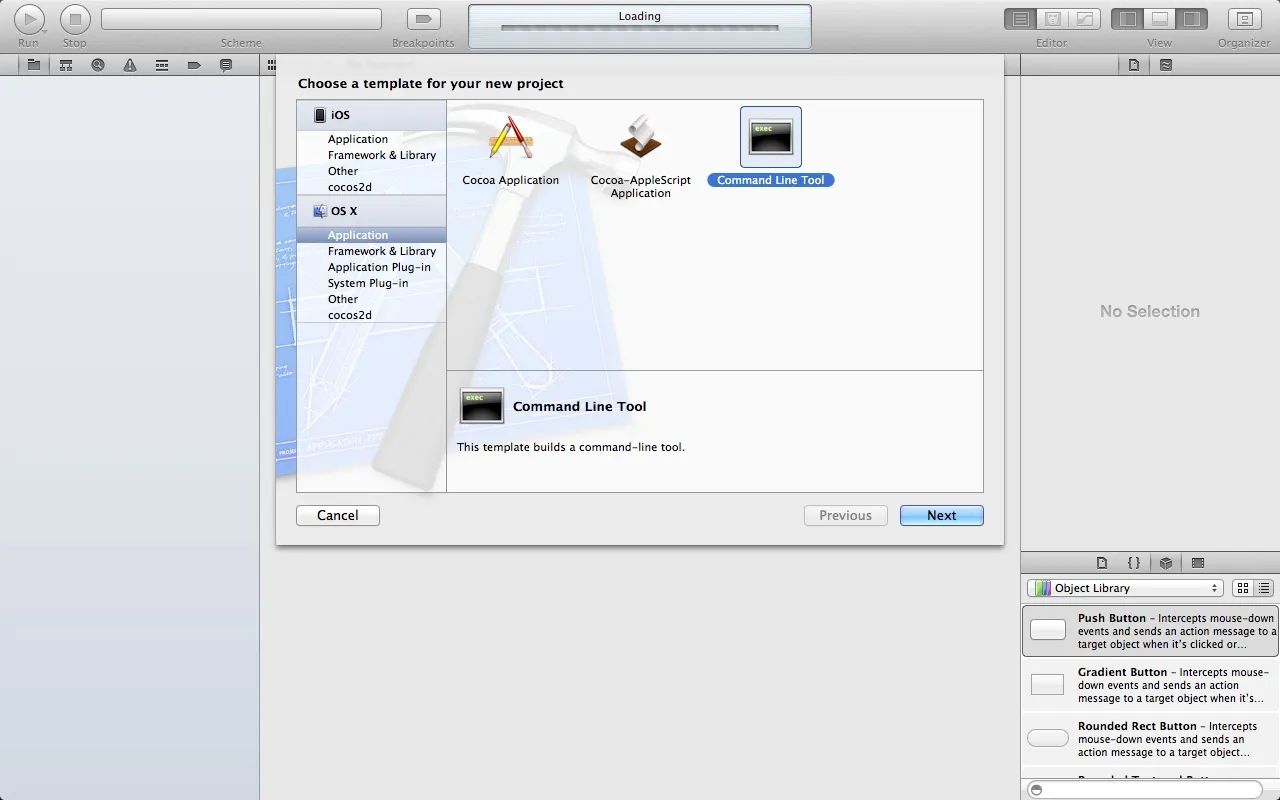 Creazione progetto Xcode