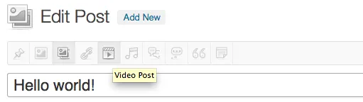 Nuova interfaccia dei Post Format