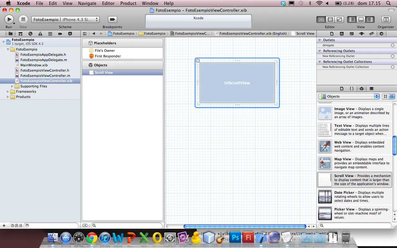 File .xib modificato