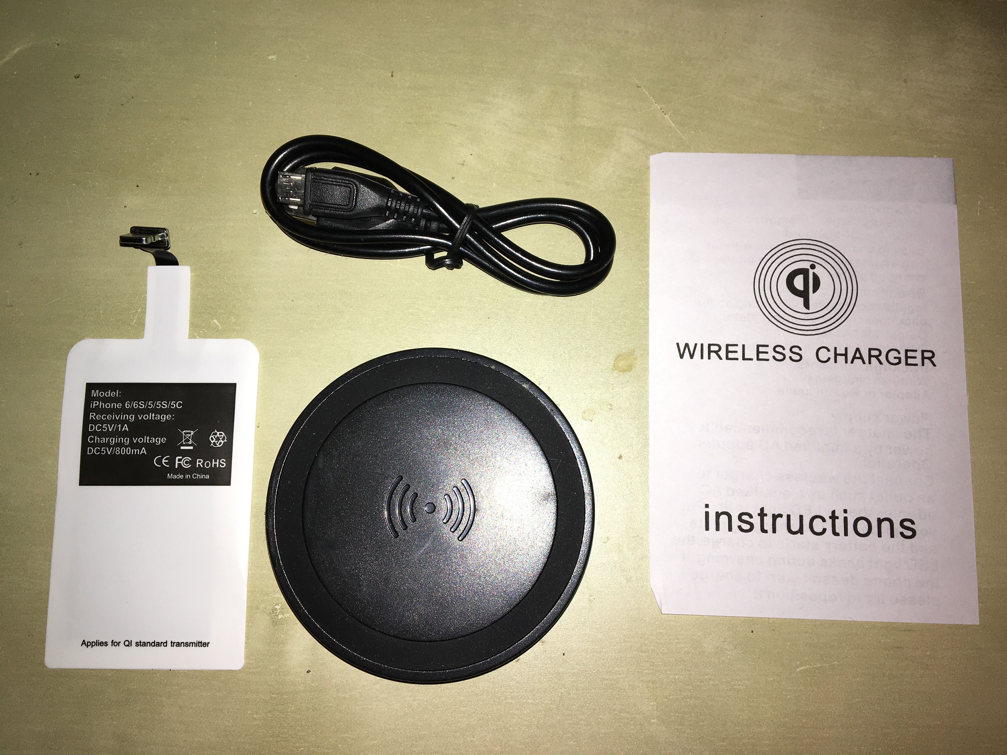 Wireless charger open